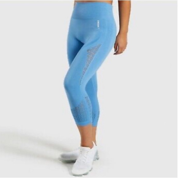 π¦ GYMSHARK LIKE NEW Women's Energy+ Seamless Cropped Leggings - Small - Picture 1 of 11